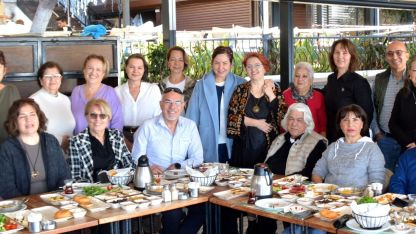 Antalyalı sanatçılar kahvaltıda buluştu