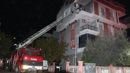 Apartmanda yangın paniği