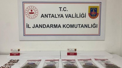 Alanya’da jandarmadan uyuşturucu operasyonu