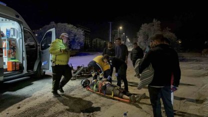 Direksiyon hakimiyetini kaybeden alkollü sürücü yaralandı