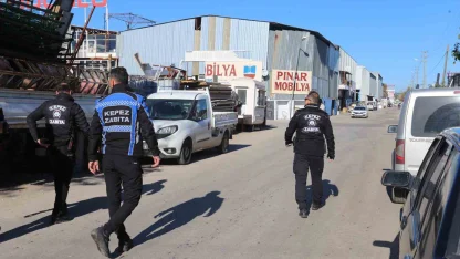 Kepez Zabıtası’ndan Hurdacılar Sitesi’ne denetim