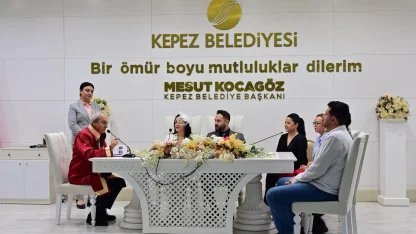 Kepez’de yılın son özel gününde nikah yoğunluğu