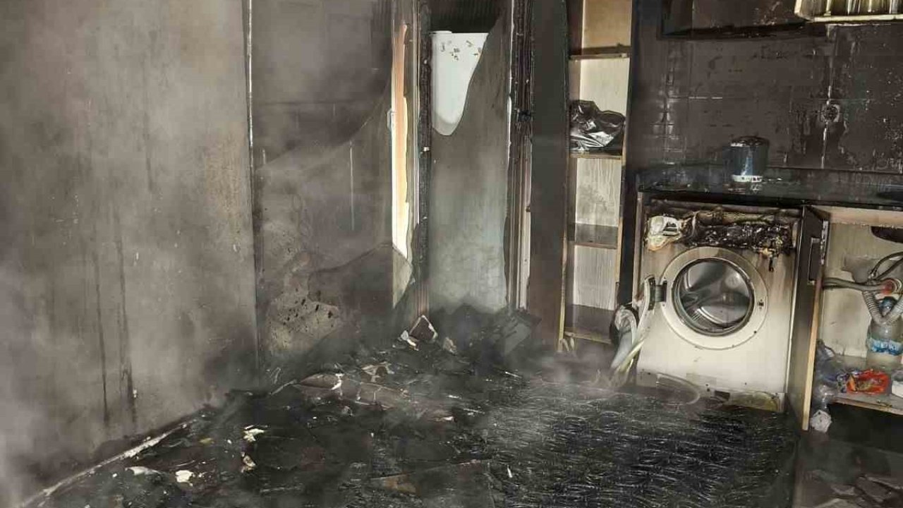 Alanya’da apartman dairesinde yangın korkuttu