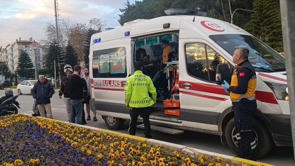 İki motosiklet çarpıştı: 1 yaralı