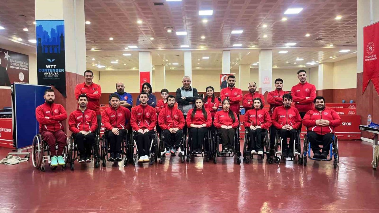 Paralimpik Masa Tenisi Milli Takımı Antalya’da kampa girdi