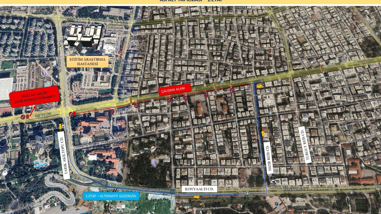 100. Yıl Caddesi pazar günü kısmen trafiğe kapanacak