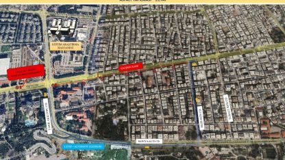 100. Yıl Caddesi pazar günü kısmen trafiğe kapanacak