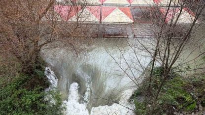 Dim Barajı'ndan su tahliyesi