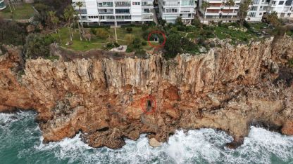 Falezlerdeki kaçak baraka ve asansör mühürlendi