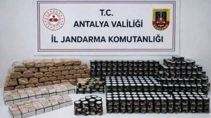 Alanya’da jandarmadan kaçak tütün operasyonu