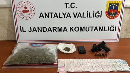 Alanya’da jandarmadan uyuşturucu operasyonu
