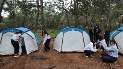 Antalya Büyükşehir Belediyesi izcileri kaynaşma kampında buluştu
