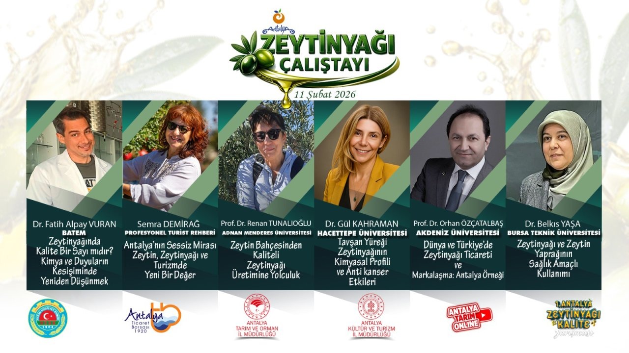 Antalya zeytinyağı çalıştayına ev sahipliği yapacak