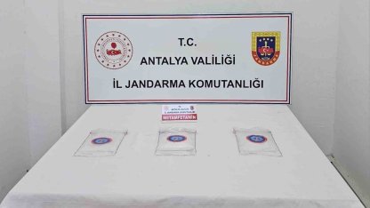 Antalya’da 1 kilo 810 gram uyuşturucu madde ele geçirildi
