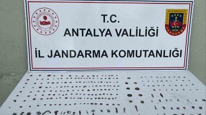 Antalya’da 281 adet tarihi eser ele geçirildi