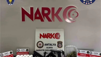Antalya’da eş zamanlı uyuşturucu operasyonu
