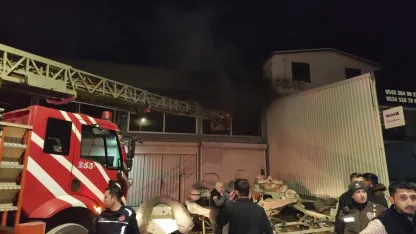 Tekne bakım ve imalathanesinde yangın