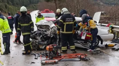 Nişanlı çift kazada can verdi