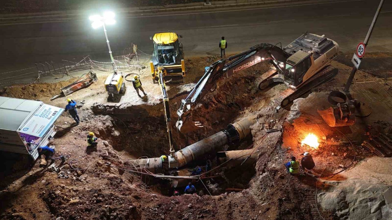 ASAT'tan Duraliler 1 Ana İsale Hattı'nda yoğun mesai