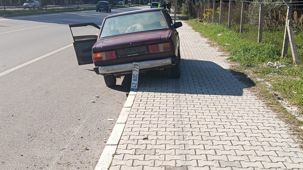 Kaza yapan araçta uyuşturucu madde bulundu