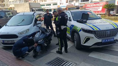 Motosikletini devirdi, 48 bin ceza yedi