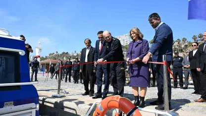 Şehit Veysel Özkayacan’ın adı verilen karakol botu mavi vatanda göreve başladı