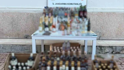 Antalya’da bin 150 litre kaçak alkol ele geçirildi