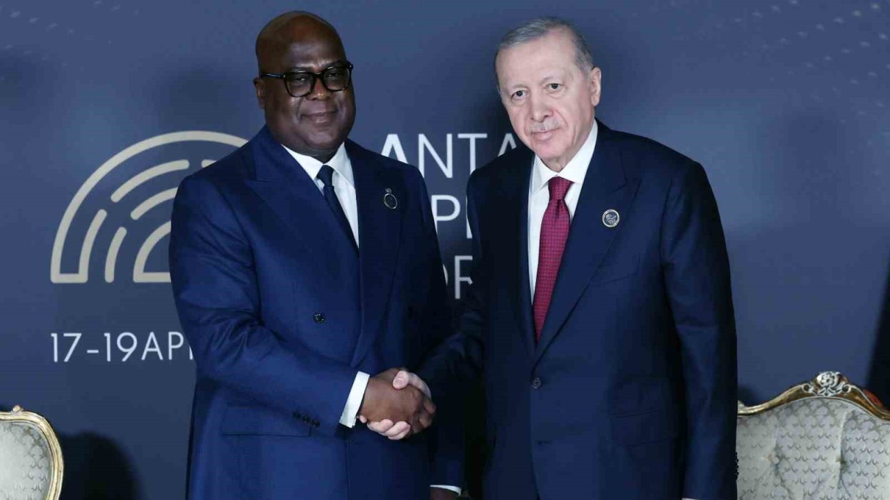 Cumhurbaşkanı Erdoğan, Kongo Demokratik Cumhuriyeti Cumhurbaşkanı Tshisekedi ile görüştü
