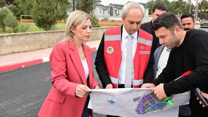 Duacı’da alt yapı çalışmaları tamamlanan 34 sokağa sıcak asfalt