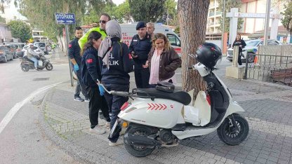 Ehliyetsiz ve muayenesi geçmiş motosikletle kaza yaptı 42 bin lira ceza uygulandı