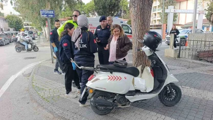 Ehliyetsiz ve muayenesi geçmiş motosikletle kaza yaptı 42 bin lira ceza uygulandı