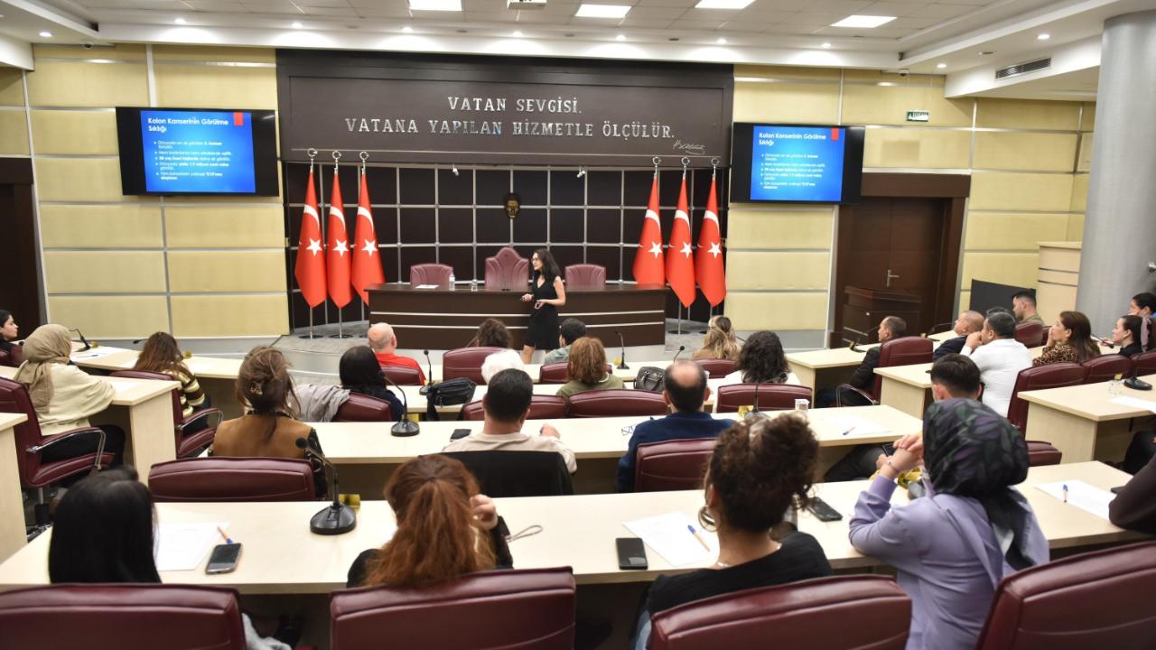 Kepez’de kolon kanserine karşı bilinçlendirme eğitimi