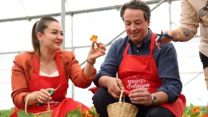 Antalya FoodFest Gastronomi Festivali'nde hasat etkinliği
