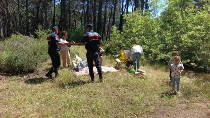Antalya’da ormanlara girişler yasaklandı, jandarma vatandaşları tek tek uyardı