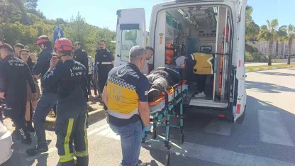 Dur levhasına ihlali kazayla sonuçlandı: 1 yaralı