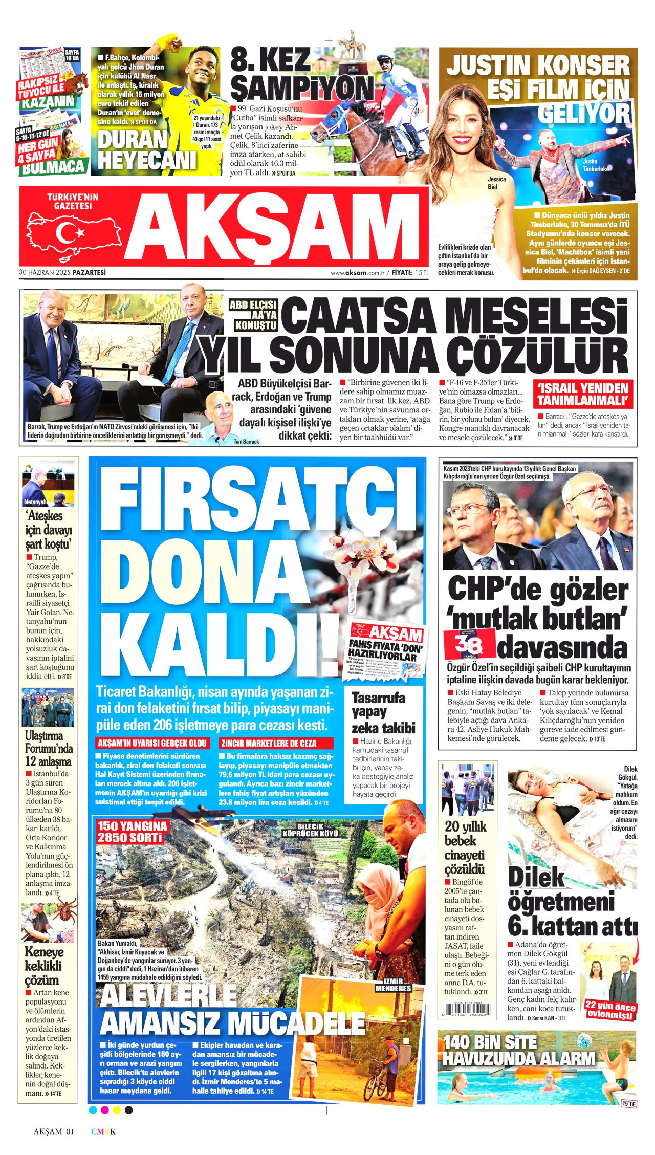 AKŞAM Gazete Manşeti