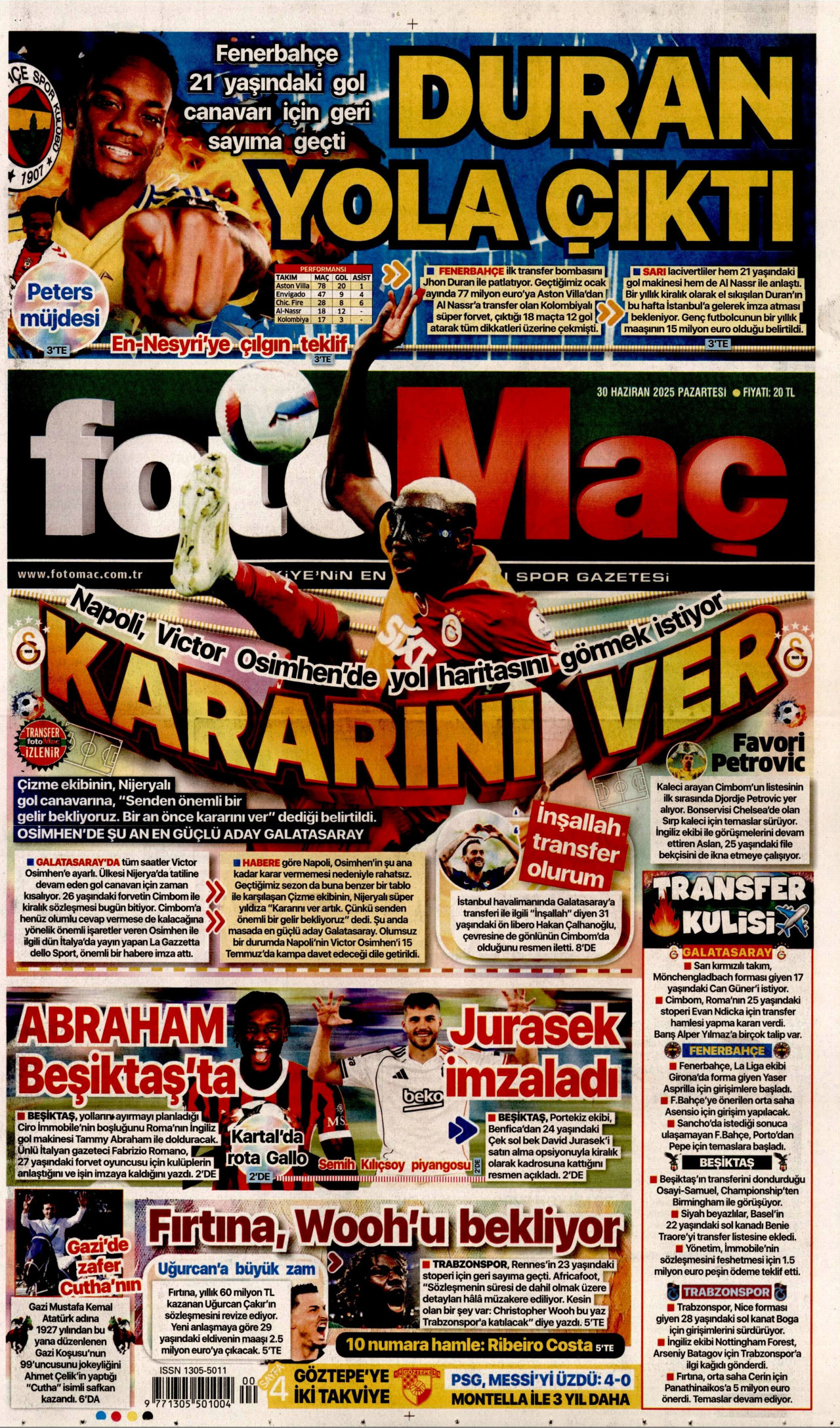 FOTOMAÇ Gazete Manşeti