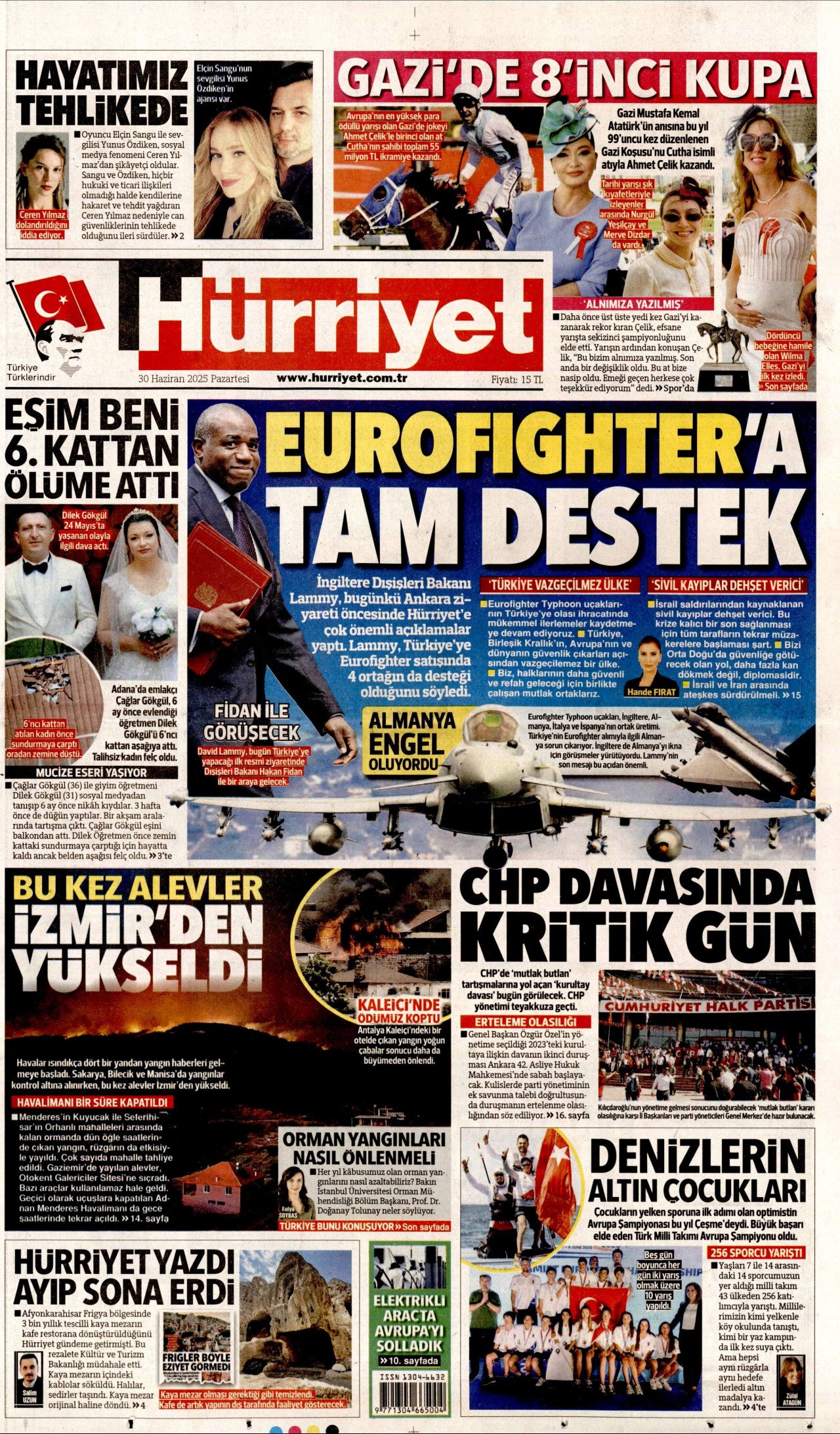 HÜRRİYET Gazete Manşeti