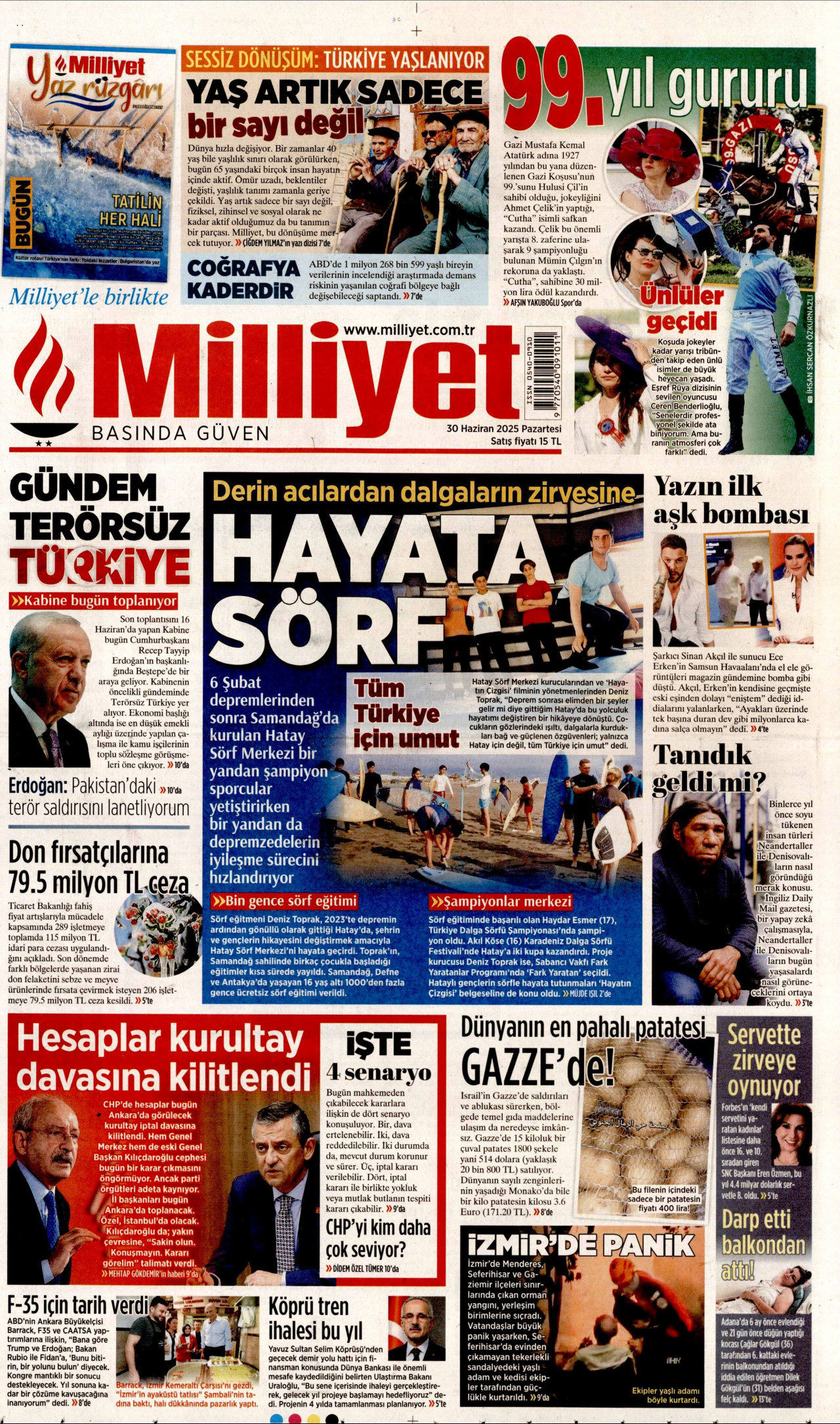 MİLLİYET Gazete Manşeti