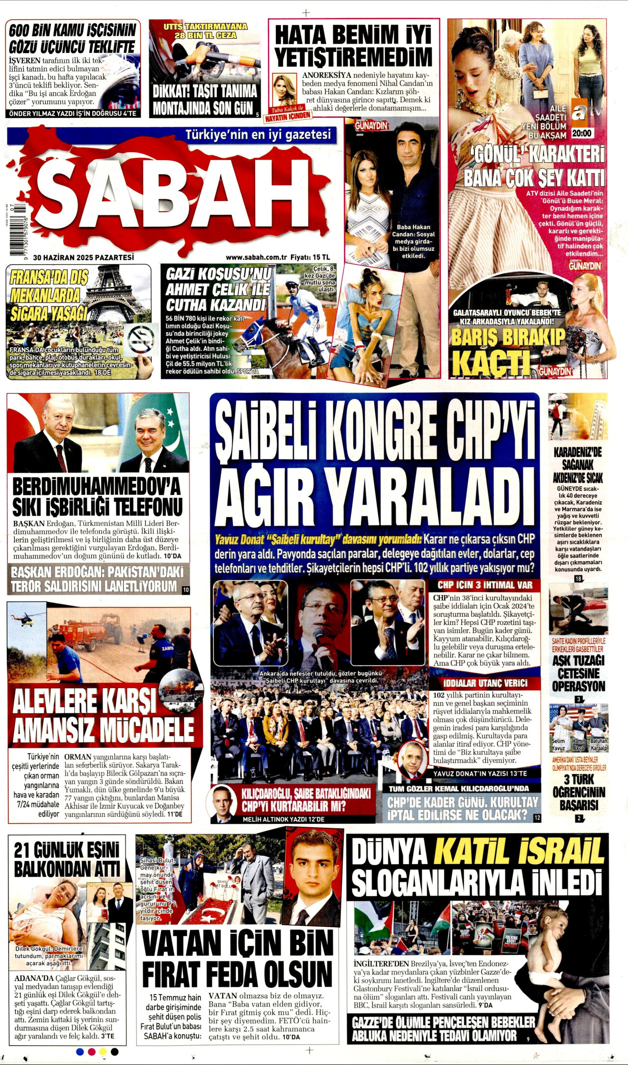 SABAH Gazete Manşeti