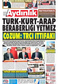 Aydınlık Gazete Manşeti