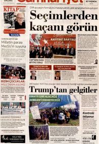 Cumhuriyet Gazetesi Gazete Manşeti