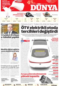 DÜNYA Gazete Manşeti