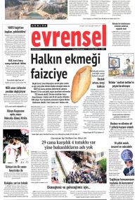 Evrensel Gazetesi Gazete Manşeti