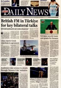 HÜRRİYET DAİLY NEWS Gazete Manşeti