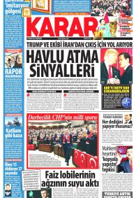 Karar Gazetesi Gazete Manşeti