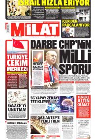 Milat Gazetesi Gazete Manşeti