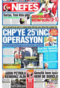Nefes Gazetesi Gazete Manşeti