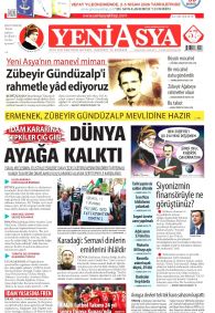 Yeni Asya Gazetesi Gazete Manşeti