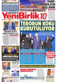 Yeni Birlik Gazete Manşeti